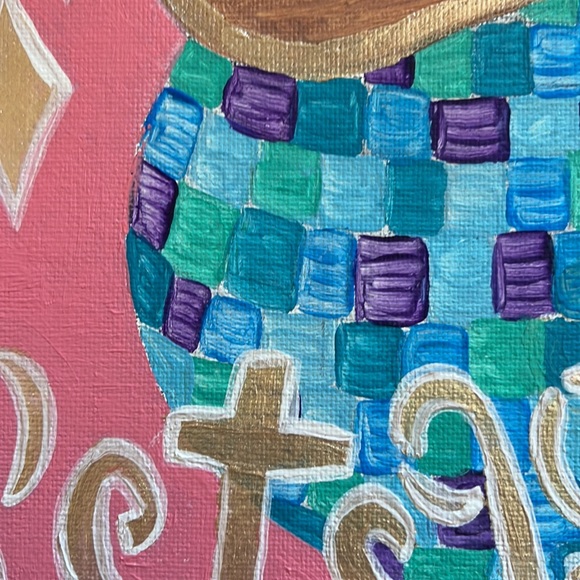 Western Disco Ball Wall Art Painting - Picture 8 of 9